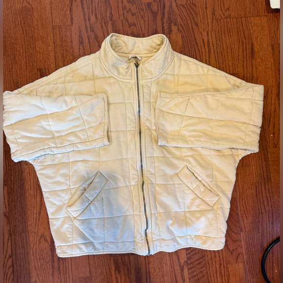 Free People Cream Quilted Jacket - Picture 6 of 12